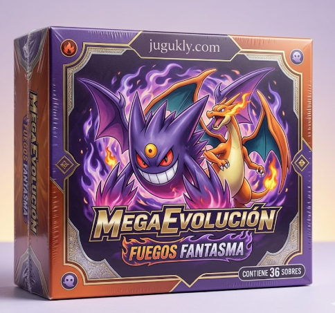jugukly.com Sobre de Mejora TCG - Elementos de Furia: Evolución Suprema "Fuegos Fantasma"